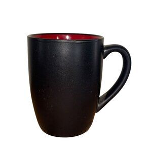 Black & Red Ceramic Coffee Mug
